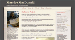 Desktop Screenshot of maryleemacdonald.us